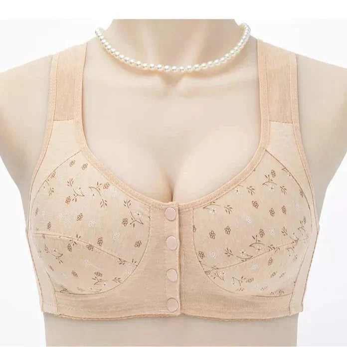 Anti Sagging Front Open Cooling Cotton Bra
