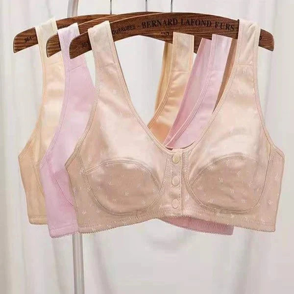 Anti Sagging Front Open Cooling Cotton Bra