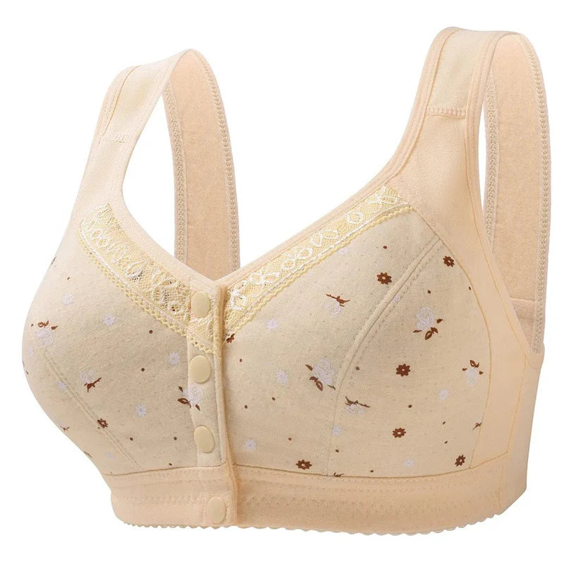 Anti Sagging Front Open Cooling Cotton Bra