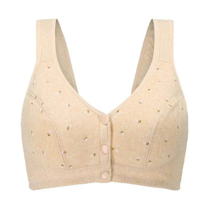 Anti Sagging Front Open Cooling Cotton Bra