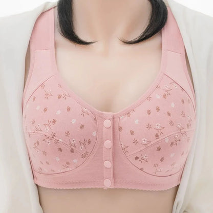 Anti Sagging Front Open Cooling Cotton Bra